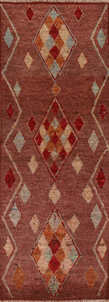 Geometric Moroccan Runner Rug 3x10