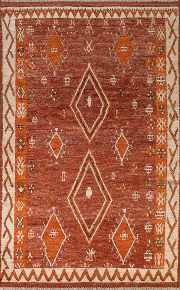 Tribal Moroccan Oriental Area Rug 7x10