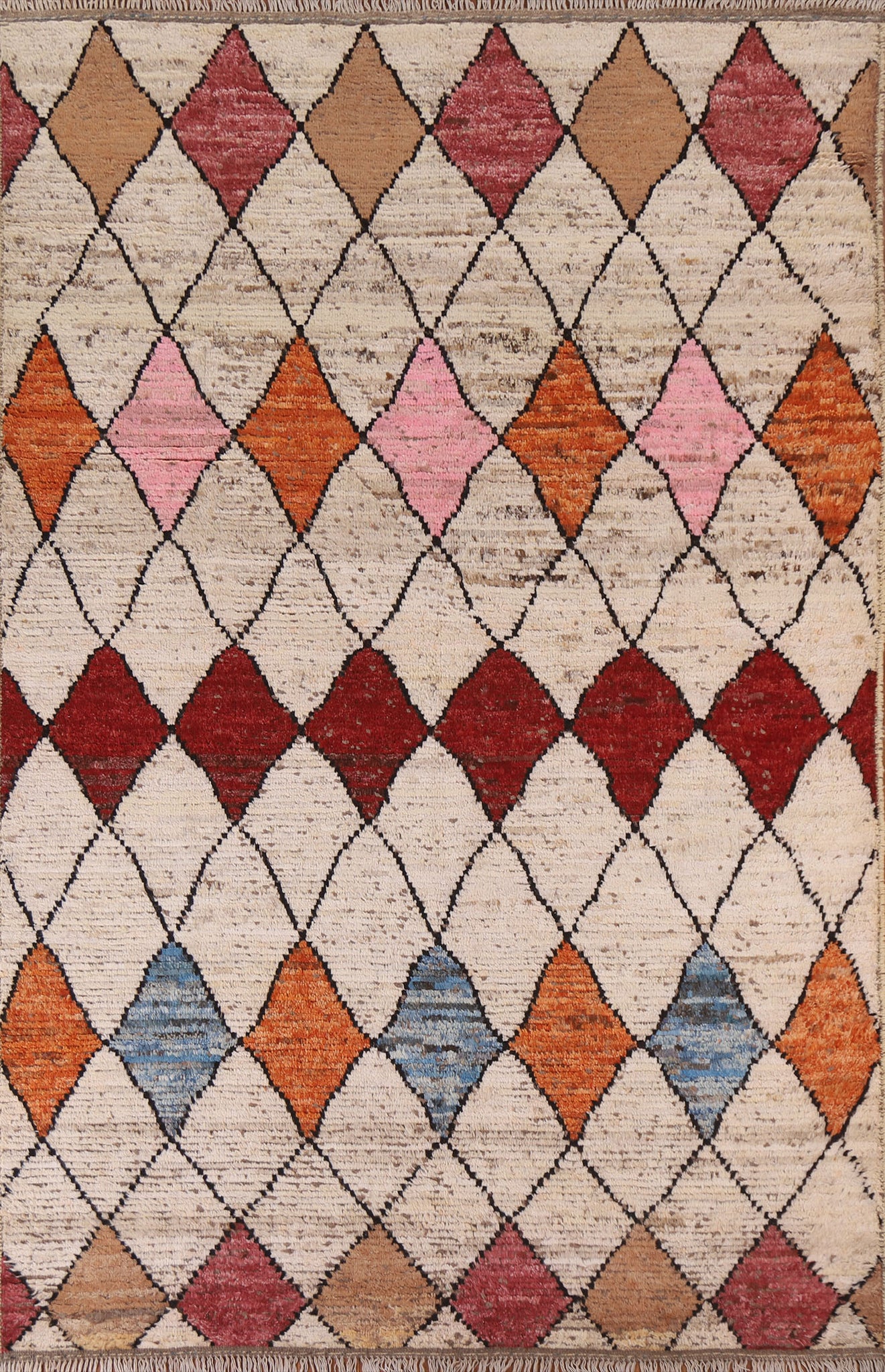 Trellis Moroccan Wool Area Rug 6x9