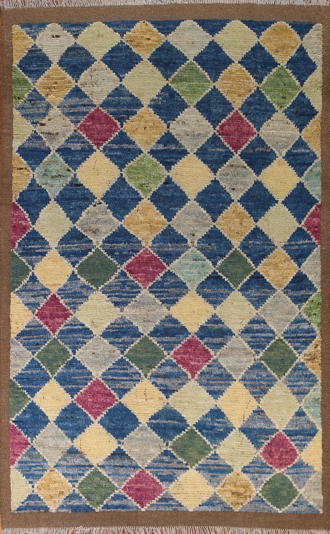 Trellis Wool Moroccan Area Rug 7x10