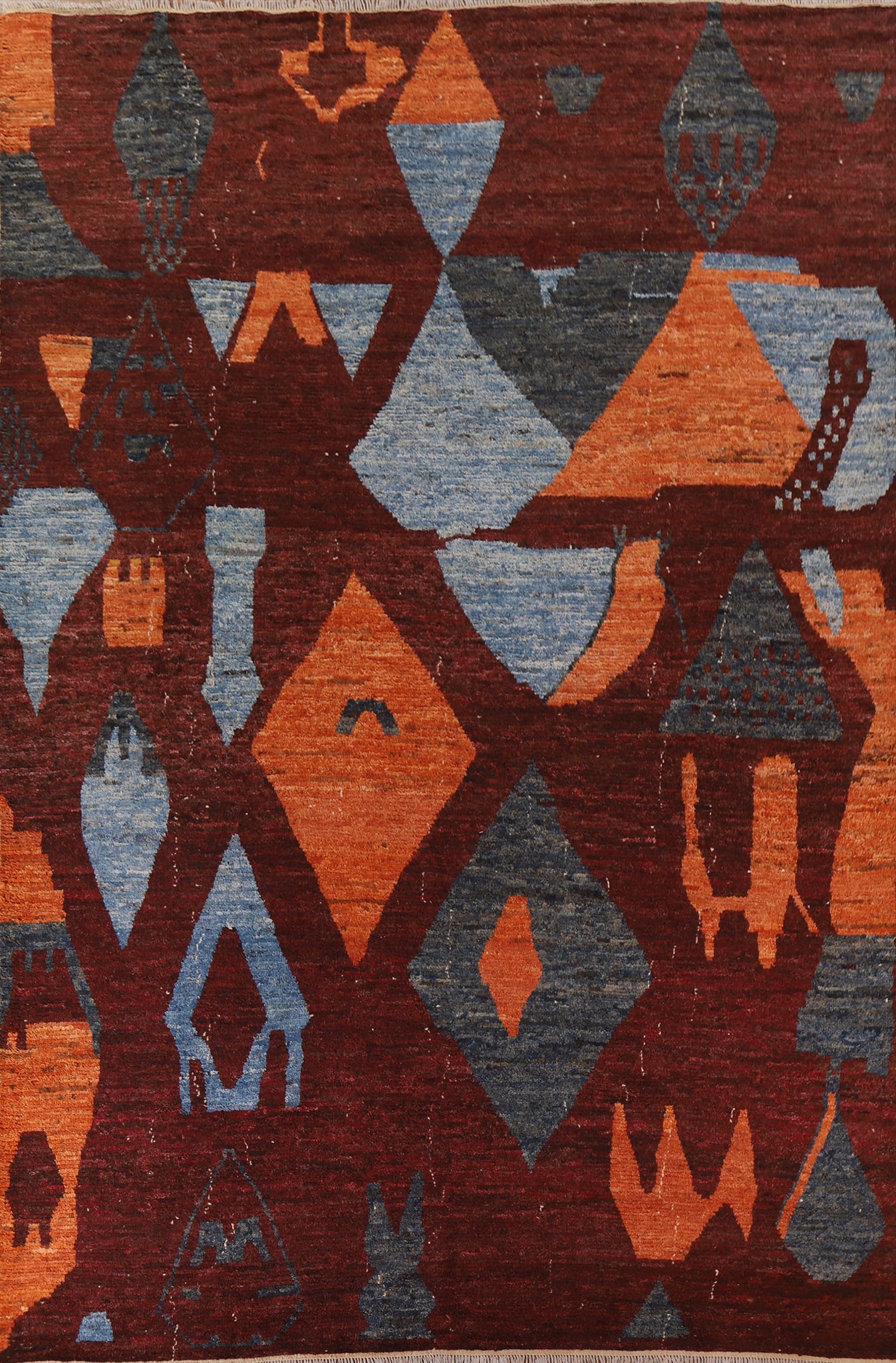 Abstract Moroccan Large Rug 10x14