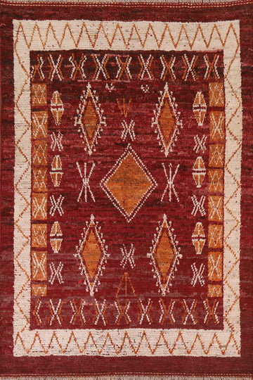 Geometric Moroccan Area Rug 6x8