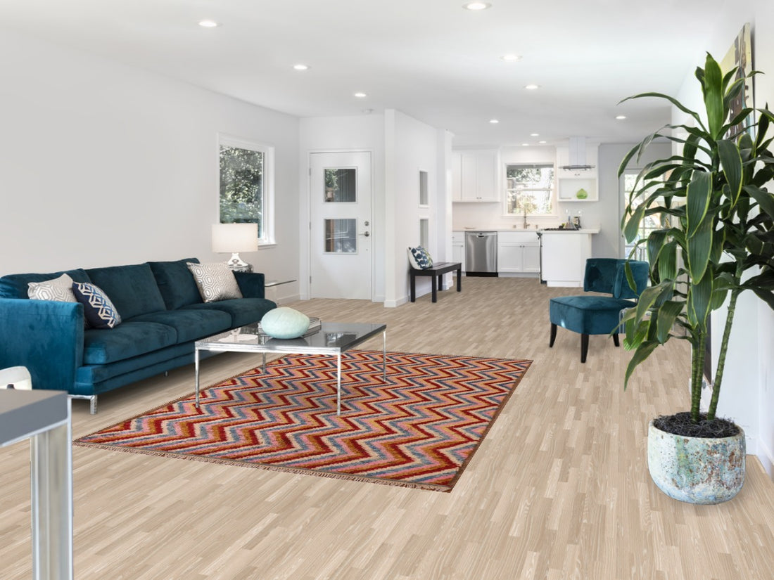Chevron Style Moroccan Area Rug 5x8