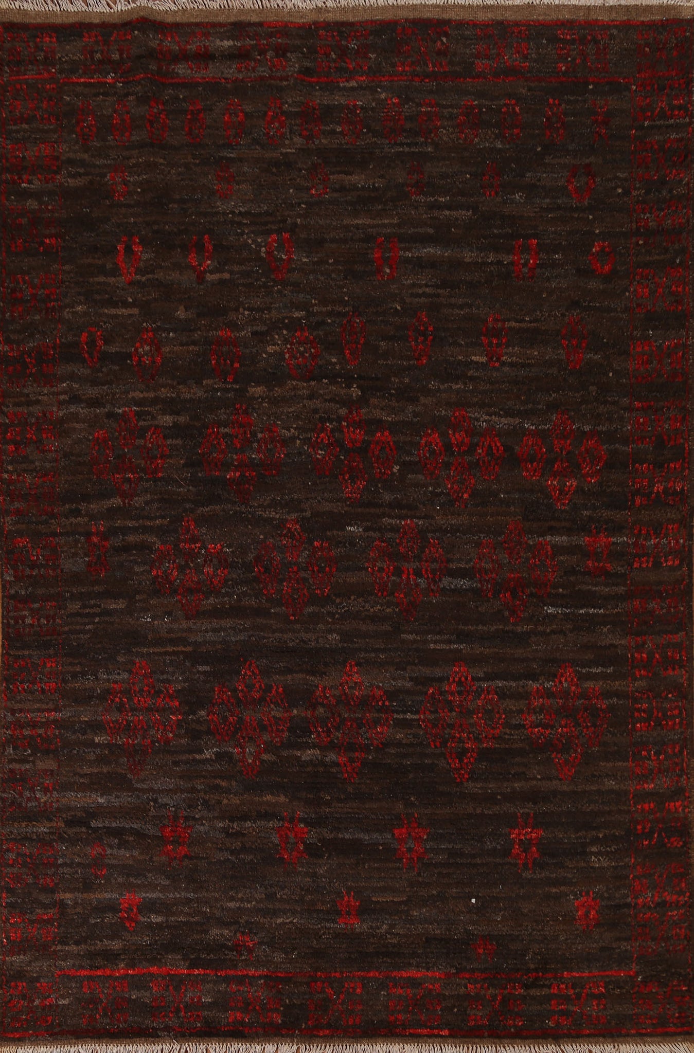Dark brown Moroccan Area Rug 6x8