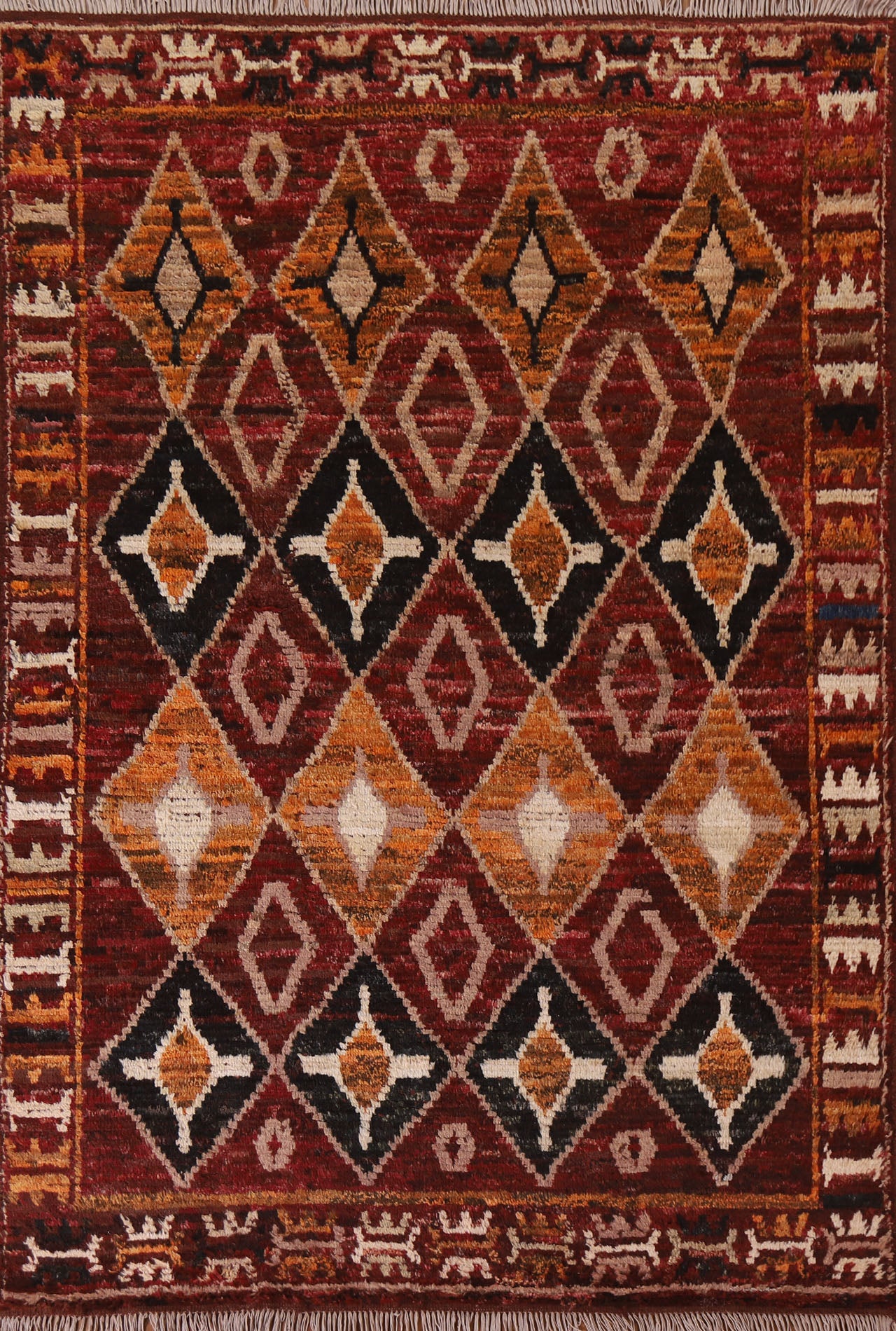 All-Over Geometric Moroccan Area Rug 6x8