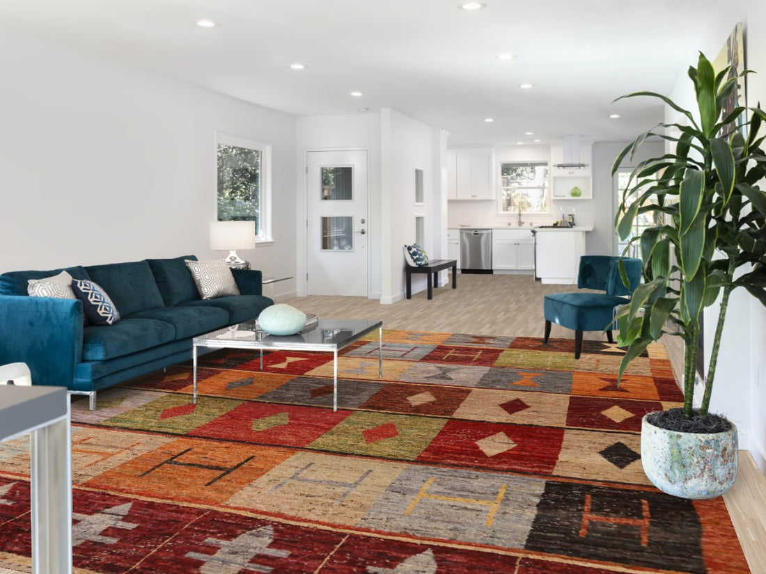 Geometric Moroccan Large Area Rug 10x14
