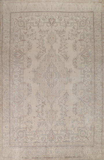 Vintage Tabriz Persian Area Rug 9x12