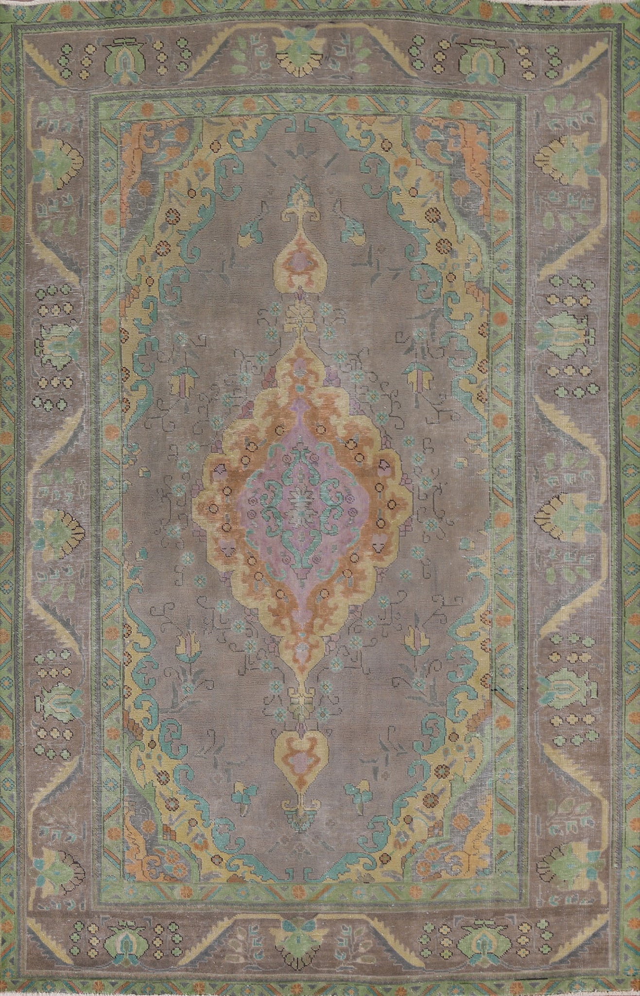 Over-Dyed Tabriz Persian Area Rug 7x10