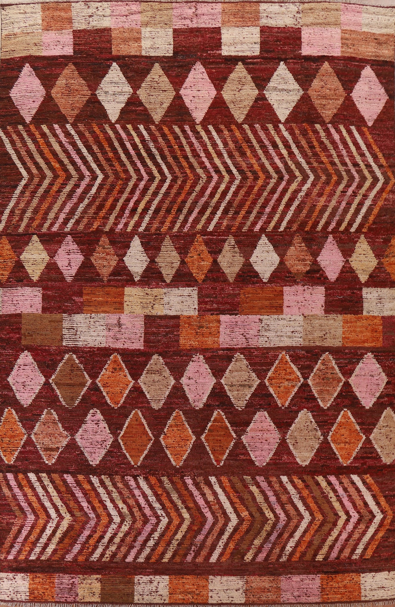 Wool Moroccan Oriental Large Rug 10x14