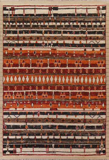 Handmade Wool Moroccan Area Rug 9x12