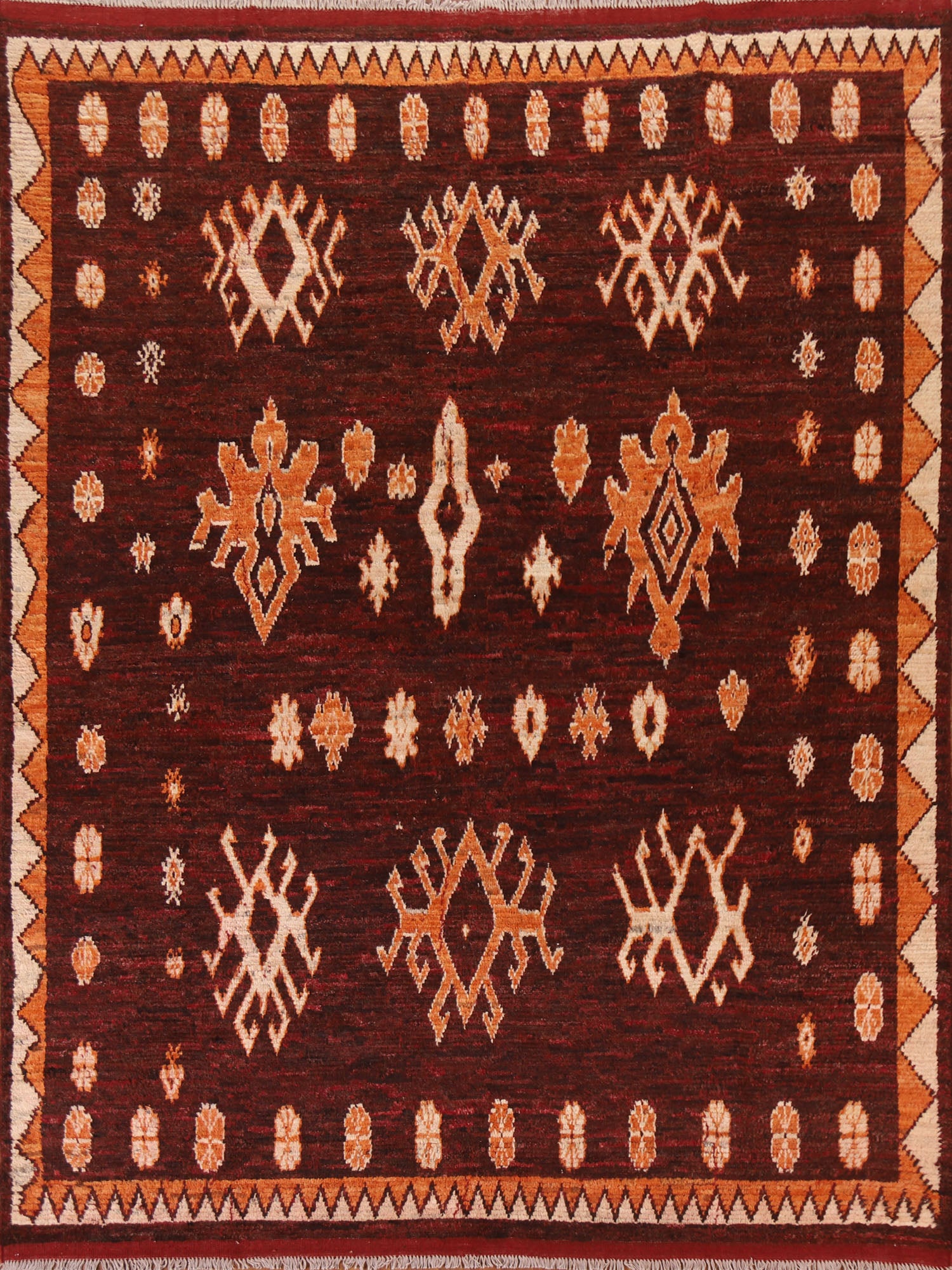 Handmade Moroccan Wool Area Rug 8x10
