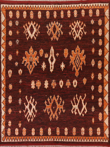 Handmade Moroccan Wool Area Rug 8x10