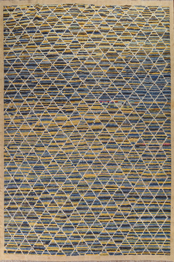 Trellis Wool Moroccan Area Rug 10x12