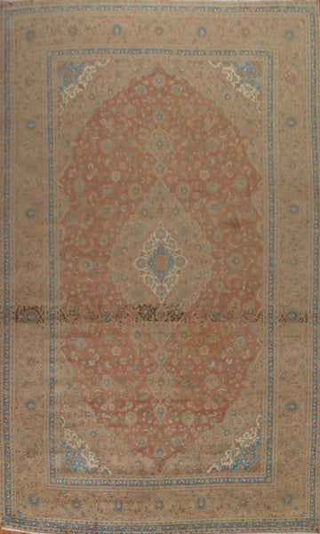 Traditional Kashan Persian Large Rug 10x14