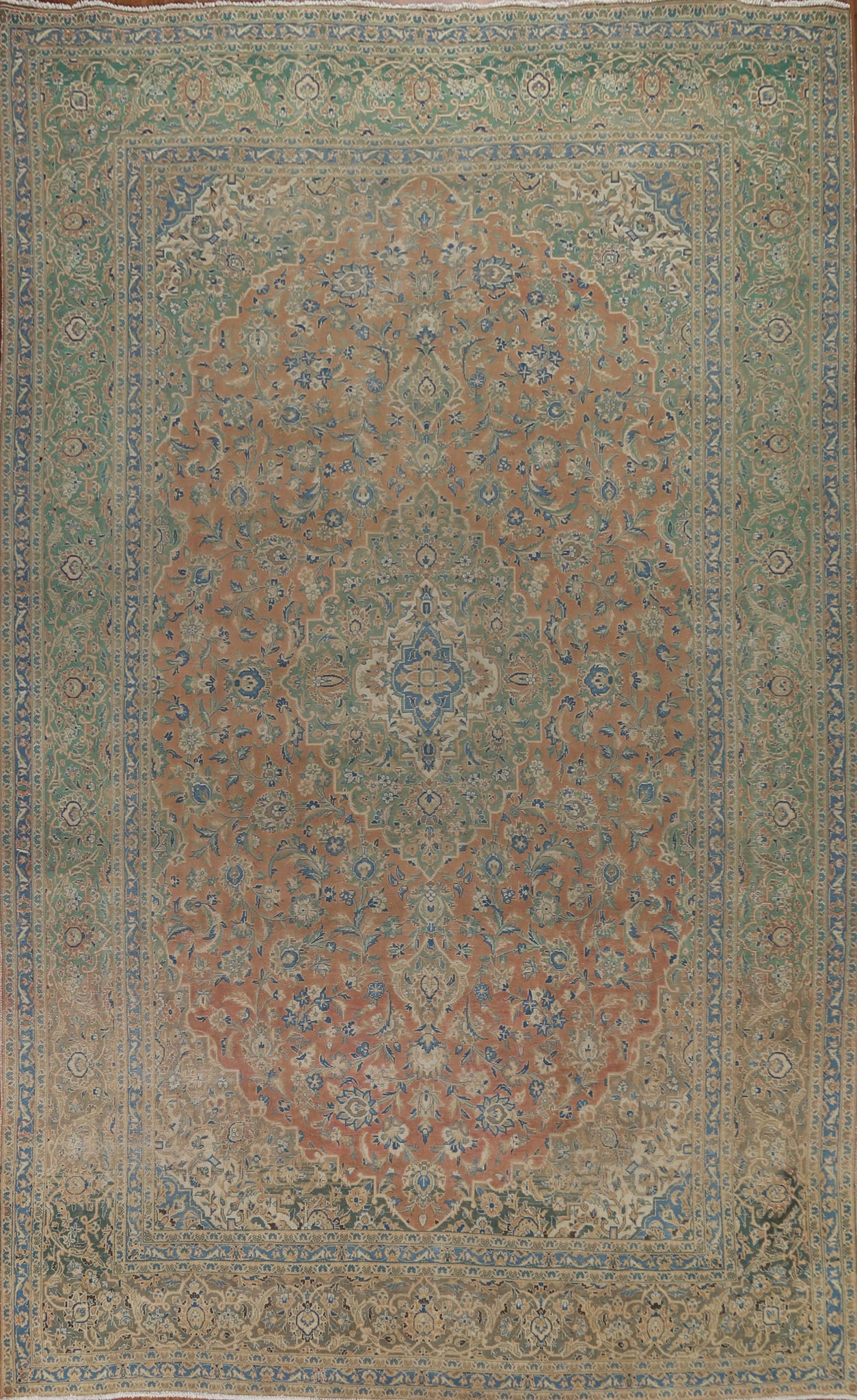 Traditional Kashan Persian Large Rug 10x14