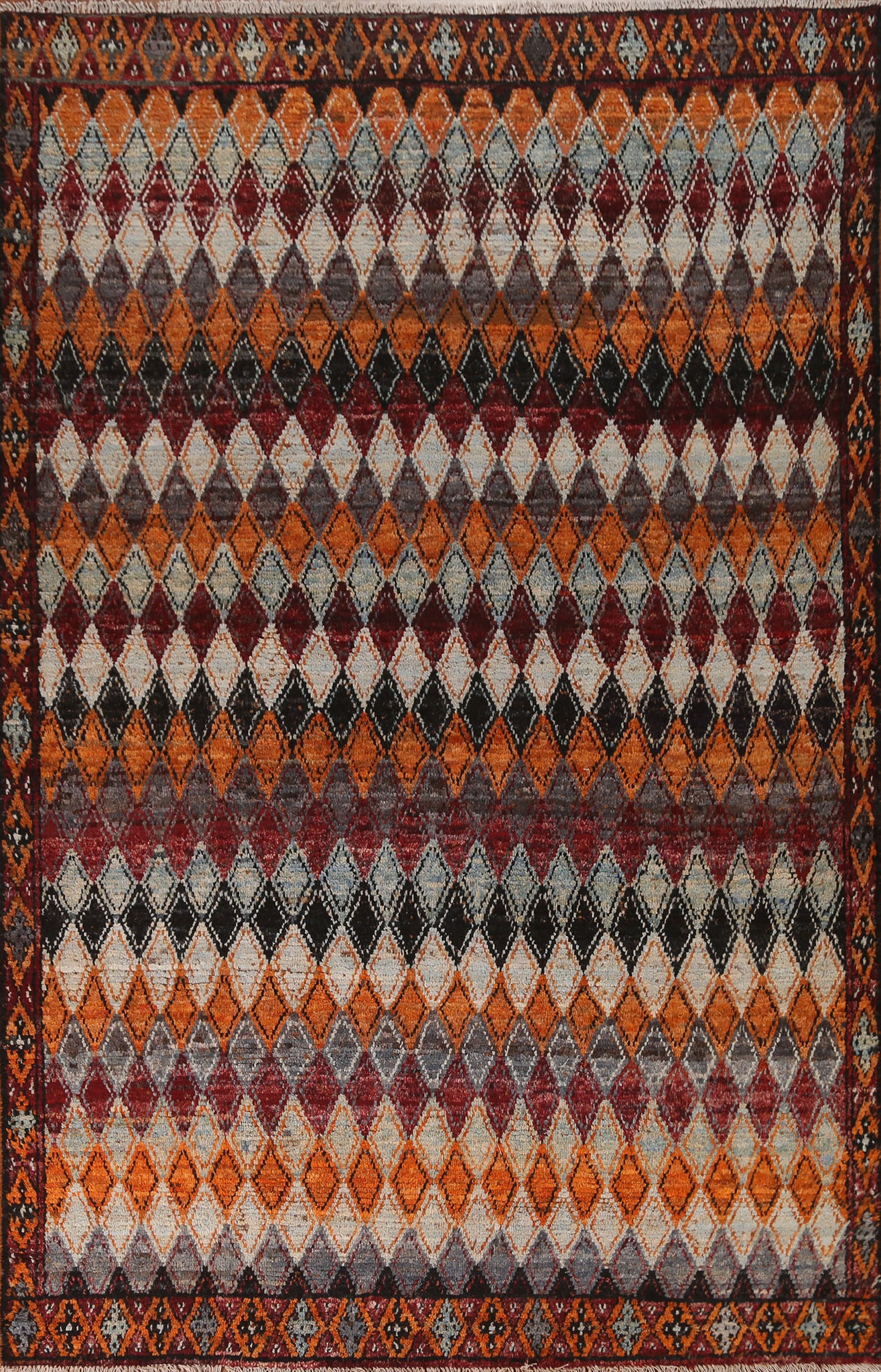 Geometric Moroccan Handmade Area Rug 7x10