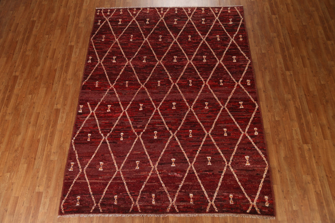 Trellis Moroccan Wool Area Rug 7x10