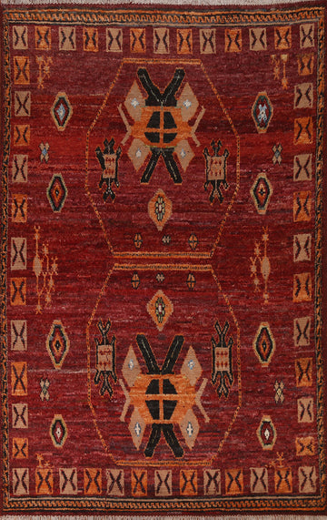 Tribal Moroccan Wool Area Rug 7x10