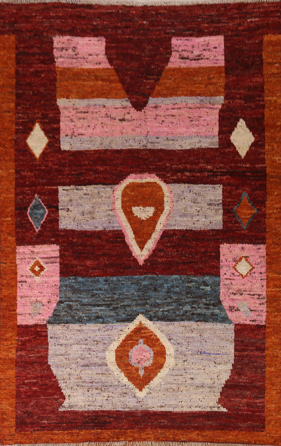 Handmade Moroccan Wool Area Rug 7x9