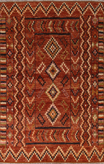 Tribal Moroccan Area Rug 6x8