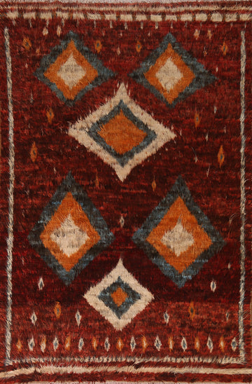 Geometric Moroccan Berber Area Rug 6x9