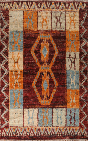 Tribal Moroccan Oriental Area Rug 7x10