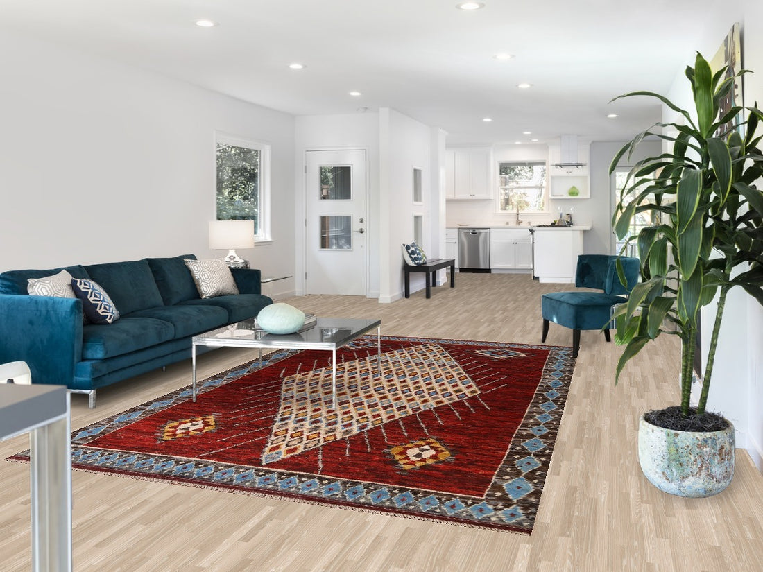 Moroccan Geometric Area Rug 7x10