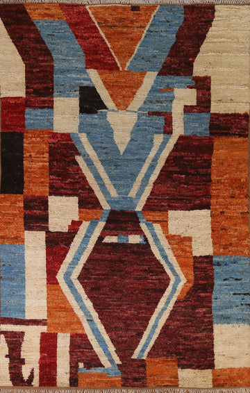 Abstract Moroccan Area Rug 6x8