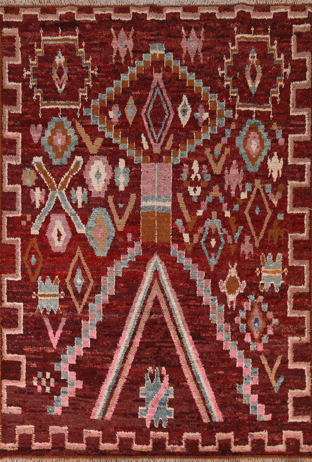 Tribal Moroccan Area Rug 6x8