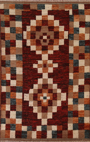 Checkered Moroccan Area Rug 6x8