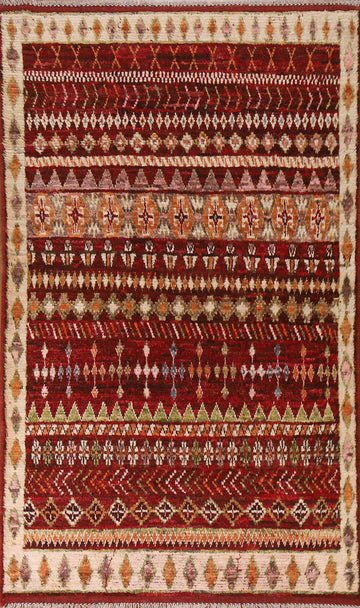 Tribal Geometric Moroccan Area Rug 6x9