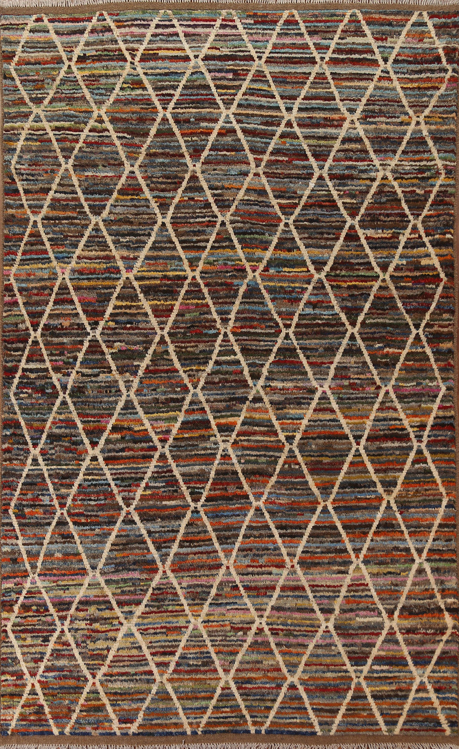 Trellis Moroccan Wool Area Rug 6x10
