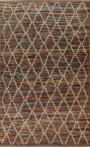Trellis Moroccan Wool Area Rug 6x10