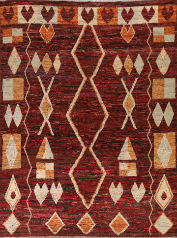 Tribal Moroccan Handmade Area Rug 8x10