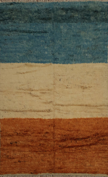 Three-Toned Rustic Moroccan Area Rug 7x10 Earthy Hues for Cozy Home