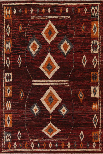 Tribal Moroccan Wool Area Rug 7x10