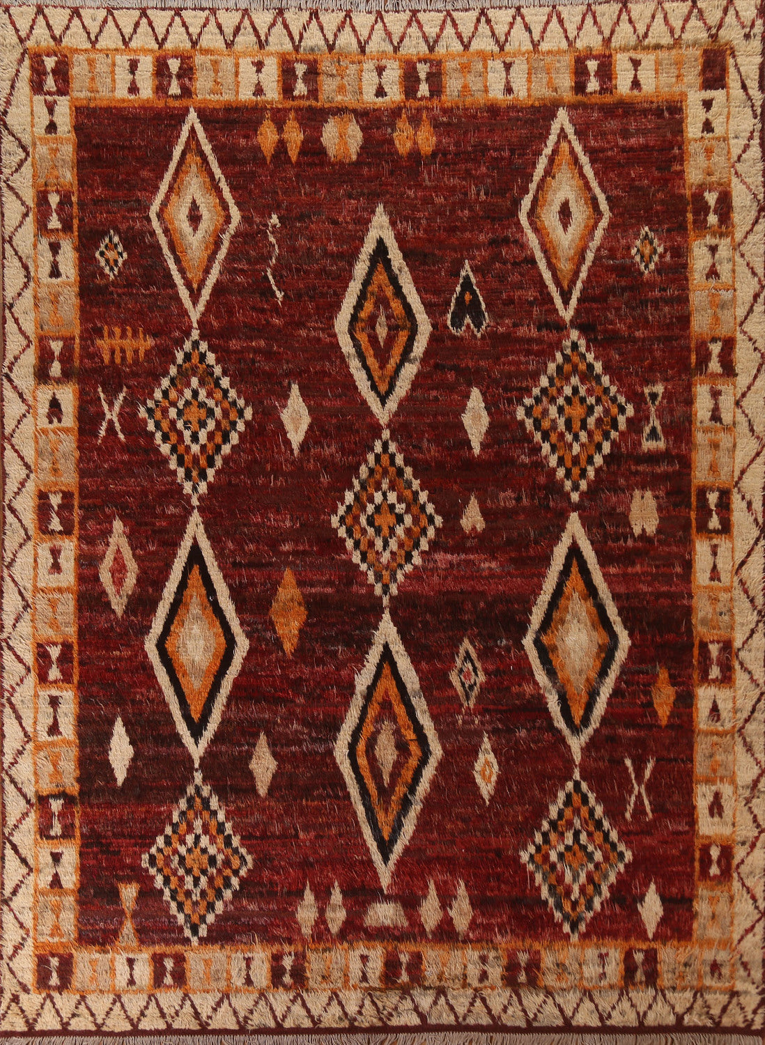 Berber Moroccan Tribal Area Rug 8x10