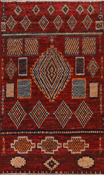 Tribal Moroccan Wool Area Rug 7x10