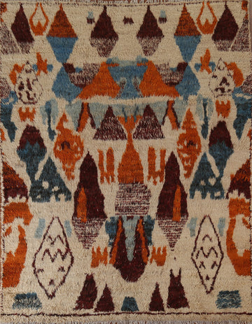 Tribal Moroccan Area Rug 8x9