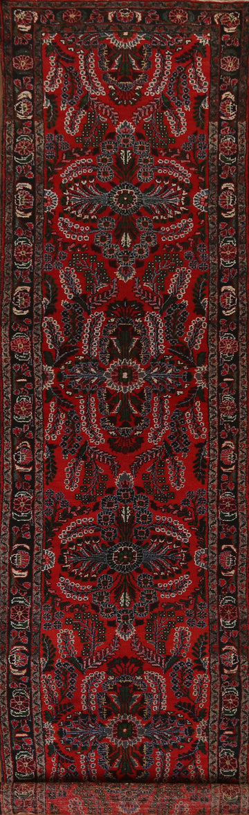 Floral Red Lilian Persian Runner Rug 3x16