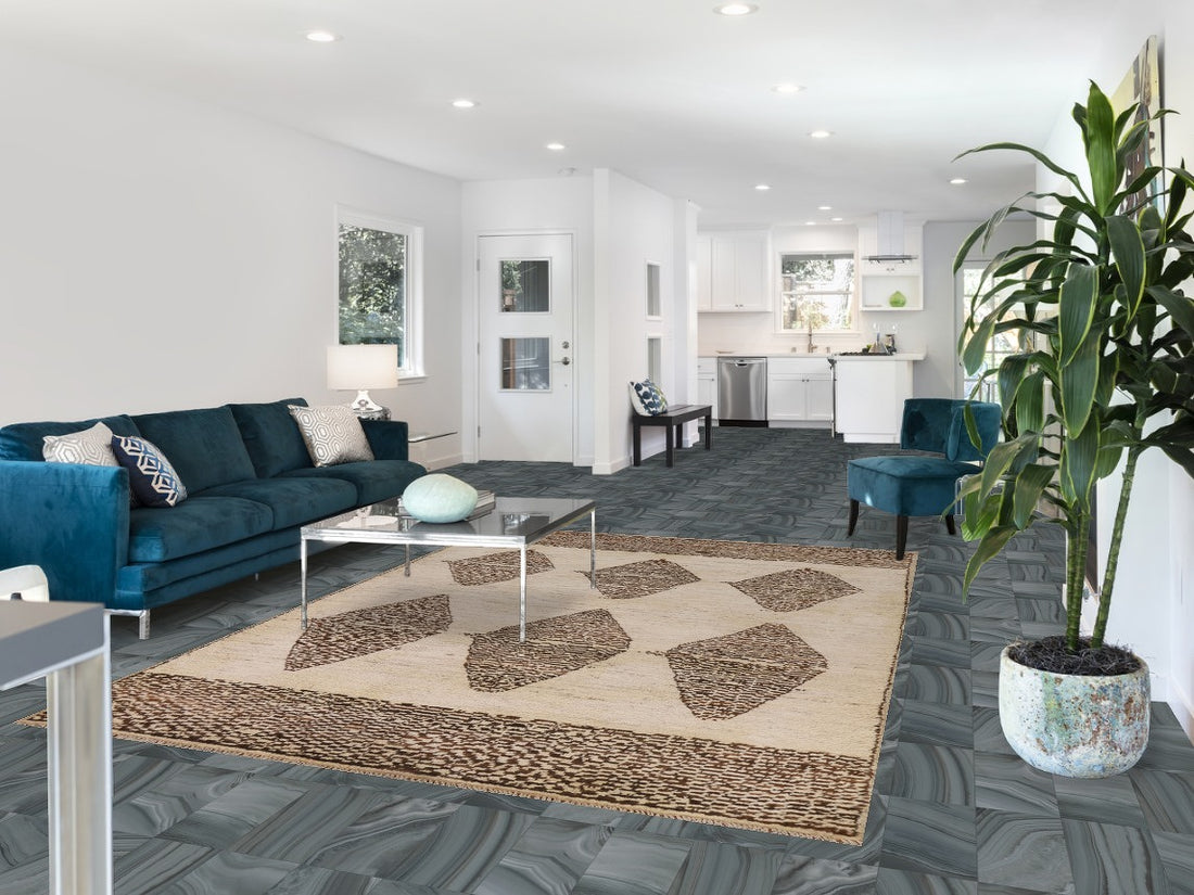 Geometric Moroccan Area Rug 7x10