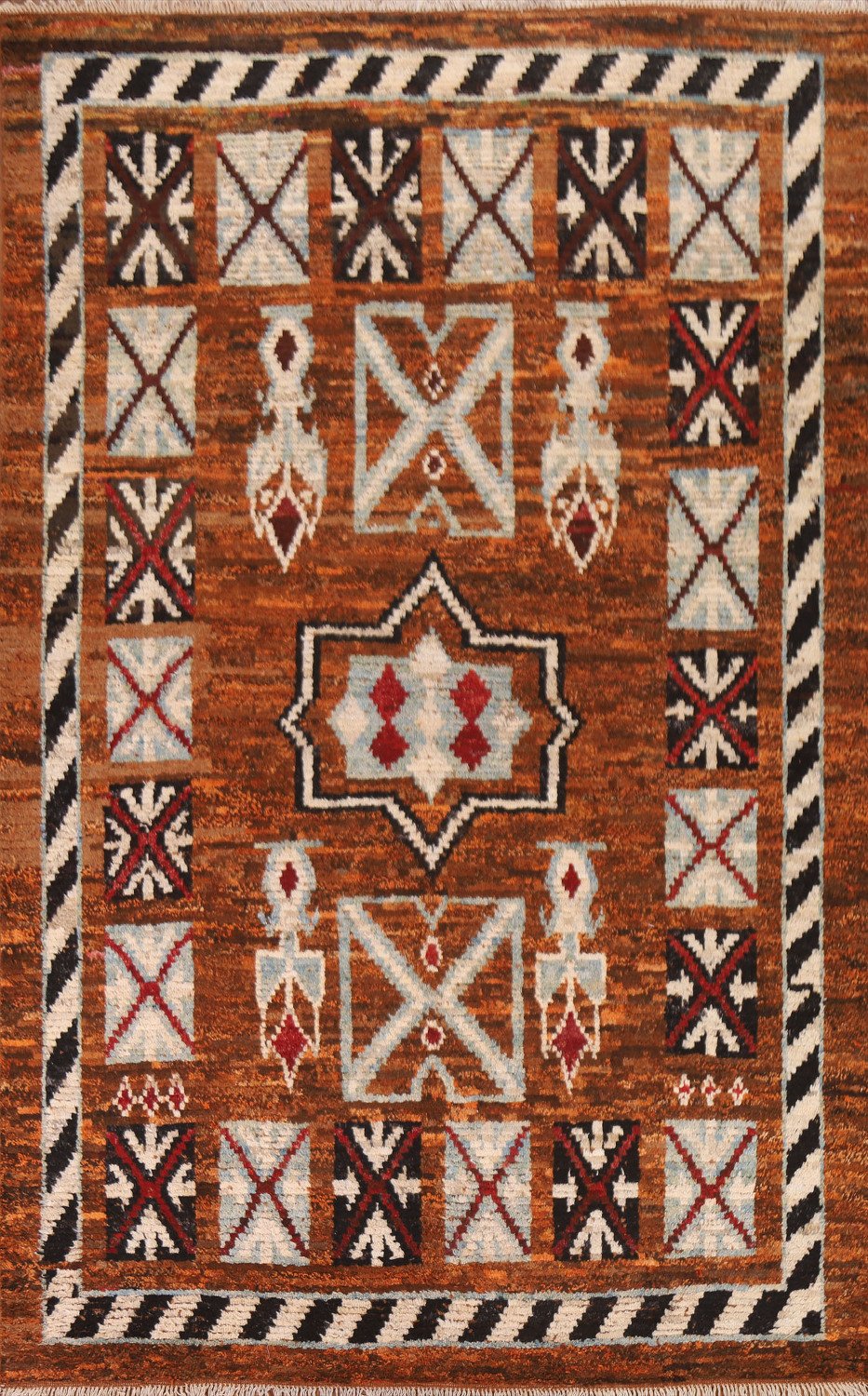 Tribal Wool Moroccan Area Rug 7x10