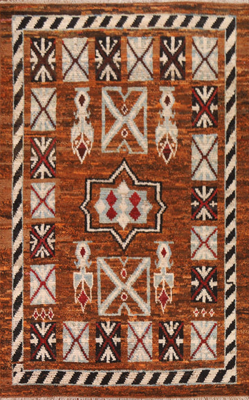 Tribal Wool Moroccan Area Rug 7x10