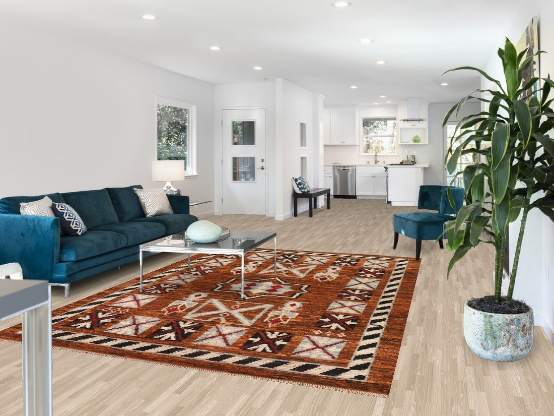 Tribal Wool Moroccan Area Rug 7x10