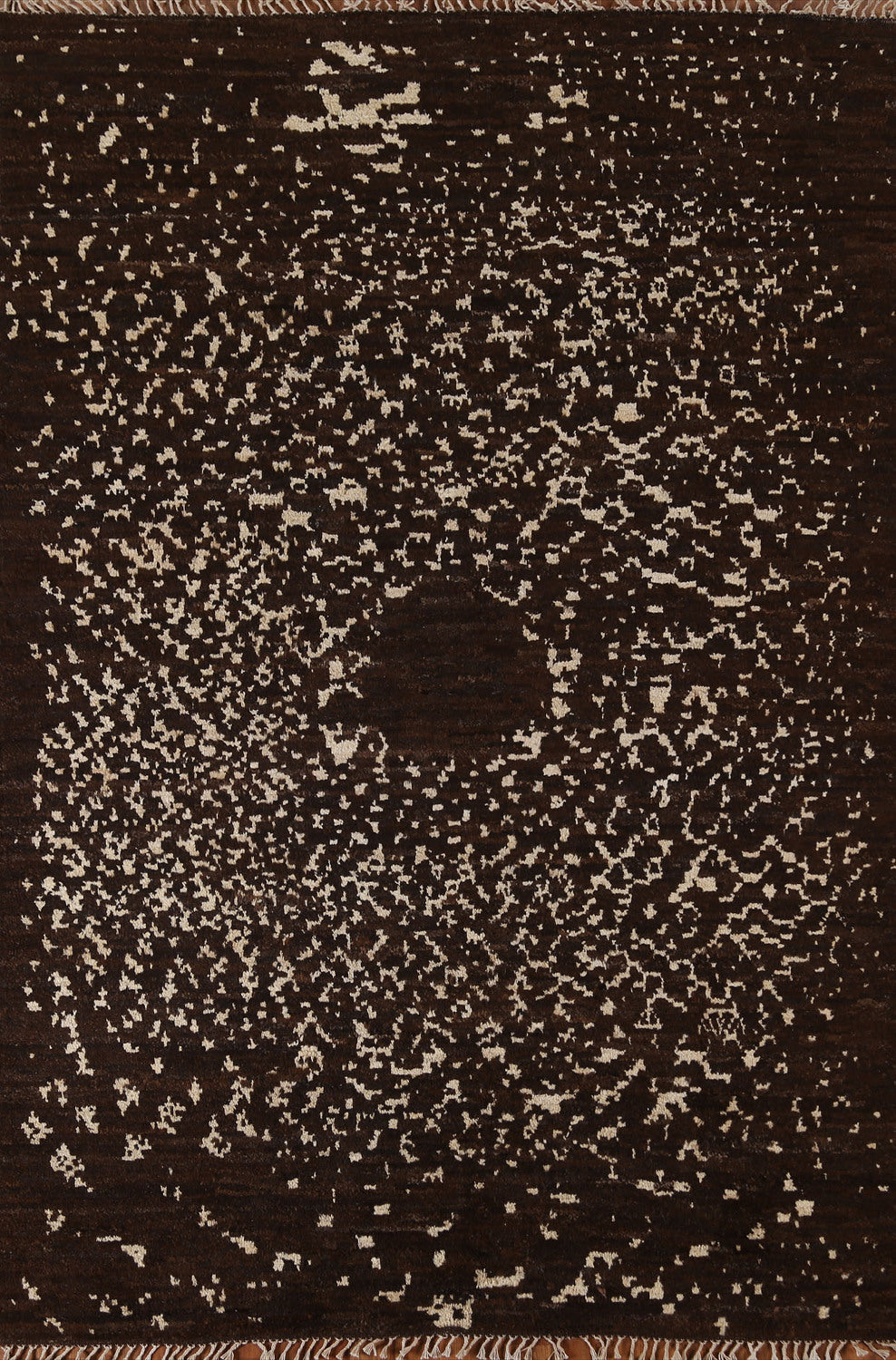 Dark Brown Moroccan Area Rug 6x8