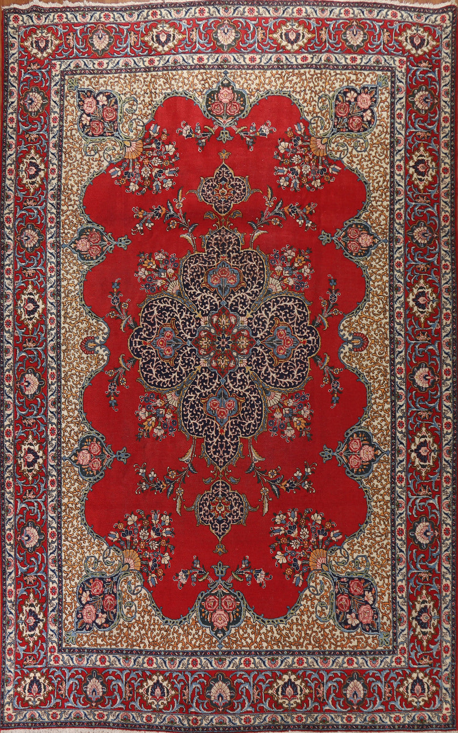 Handmade Wool Tabriz Persian Area Rug 9x13