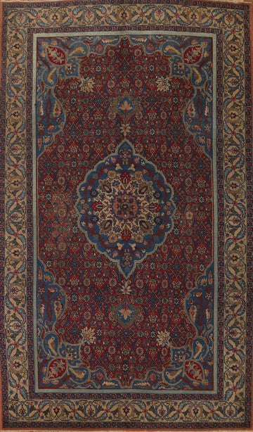 Pre-1900 Antique Vegetable Dye Khoy Persian Area Rug 7x10