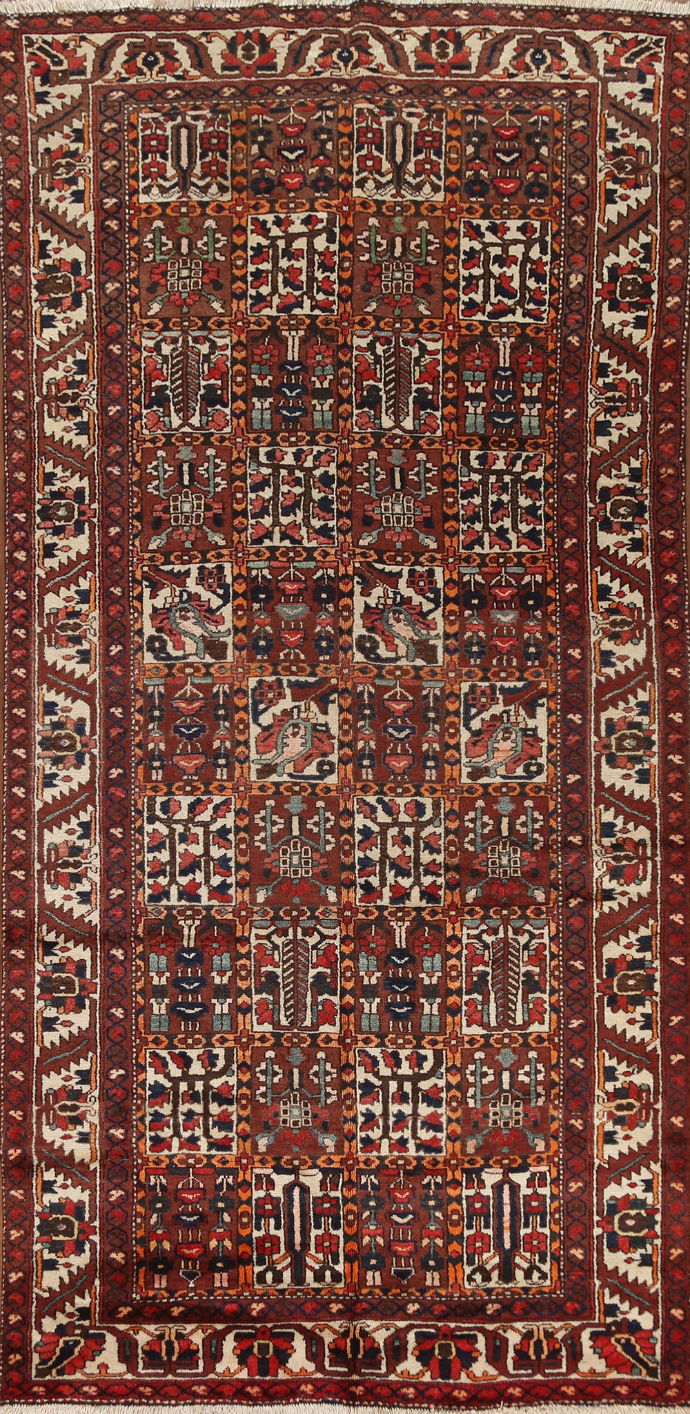 Garden Design Bakhtiari Persian Area Rug 5x10