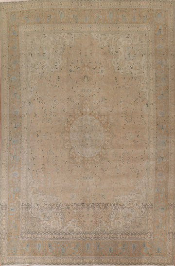 Distressed Tabriz Persian Area Rug 10x13