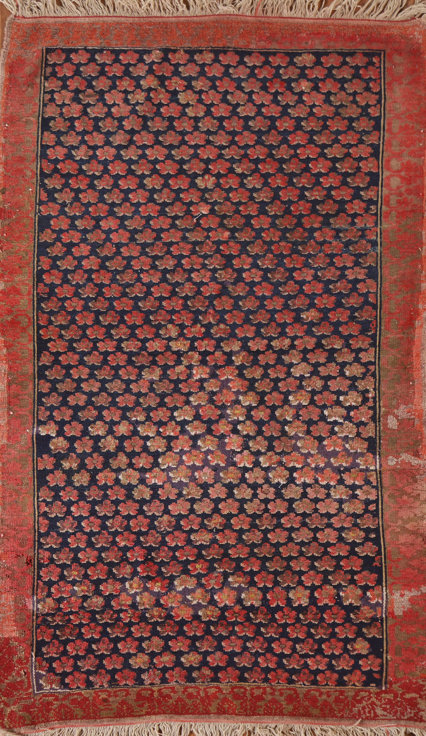 Pre-1900 Antique Vegetable Dye Karabagh Turkish Rug 4x6